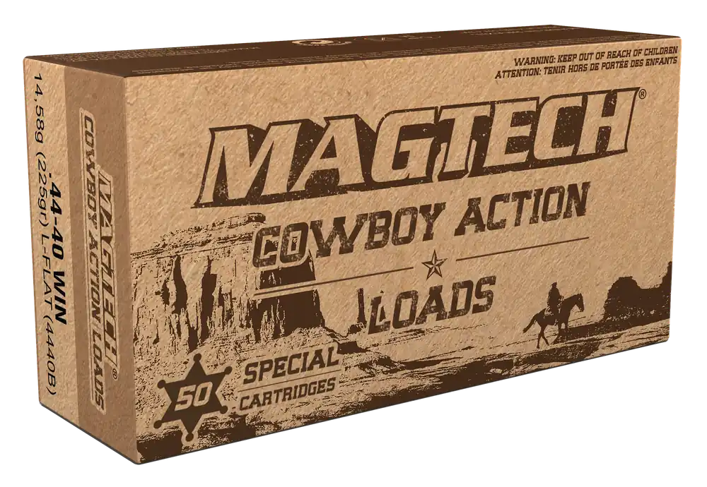 Magtech Cowboy Action .44-40 Win 225gr Lead Flat Nose Ammo, 50-Round Box 4440B