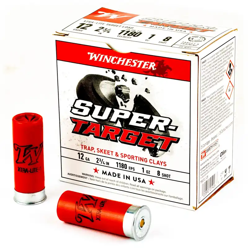 Winchester Super-Target 12 Gauge 2-3/4 in 8 Shot 1 oz 1180 FPS Shotshells TRGTL128B
