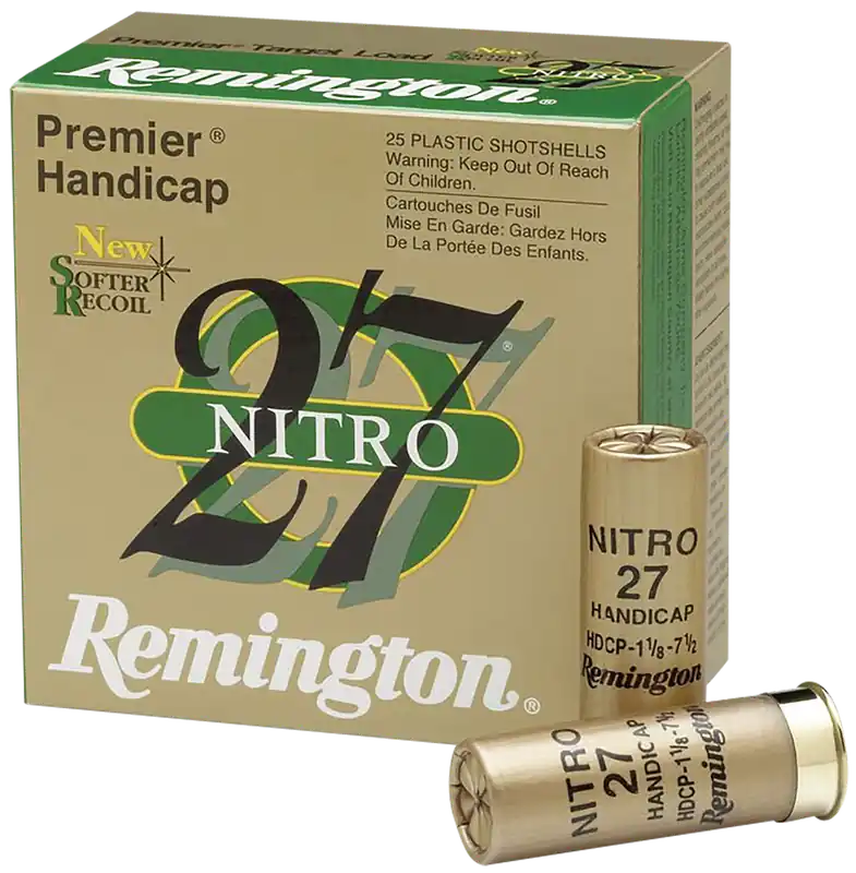 Remington Ammunition Premier Nitro 27 Handicap 12 Gauge 2 3/4in 1oz 7.5 Shot 20227