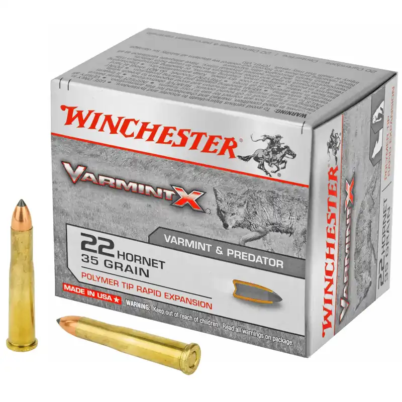 Winchester Varmint X .22 Hornet 35gr Polymer Tip Rapid Expansion Ammo 20/200 X22P