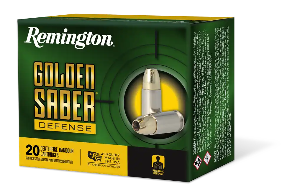 Remington Ammunition Golden Saber Defense .357 Magnum 125gr Brass Jacketed Hollow Point Ammo 27600