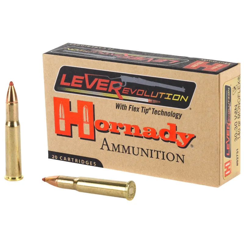 Hornady LEVERevolution .30-30 Winchester 140gr MonoFlex Flex Tip Lever-Action Ammo 82731