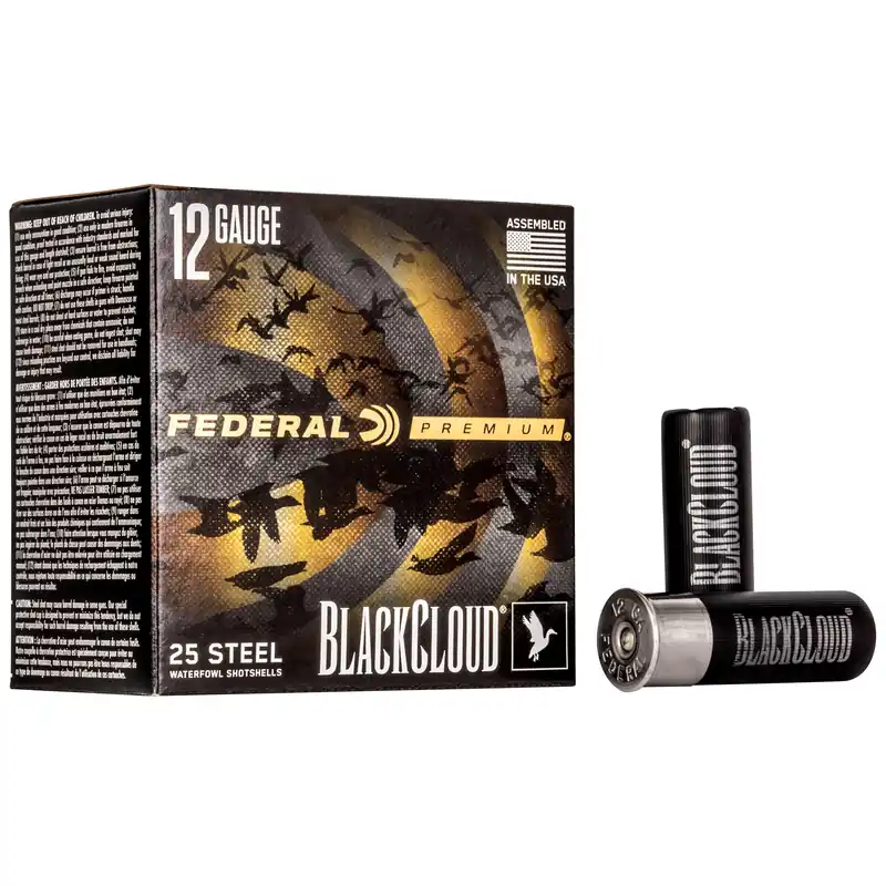 Federal Premium Black Cloud FS Steel 12 Gauge 2 3/4" No. 2 Shot 25-Round Box PWBX1472