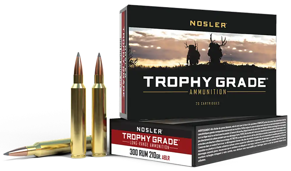 Nosler Trophy Grade Long Range .300 Remington Ultra Magnum 210 Grain AccuBond Ammo 60129