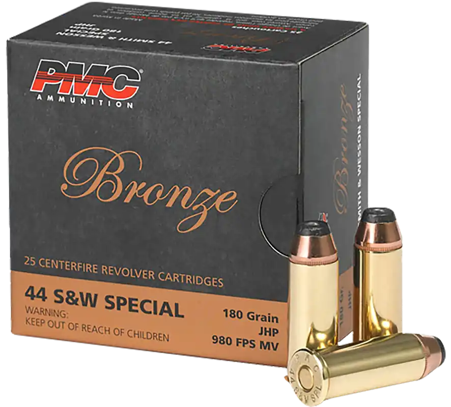 PMC Bronze .44 Special 180gr Jacketed Hollow Point Centerfire Handgun Ammo, 25/Box 44SB