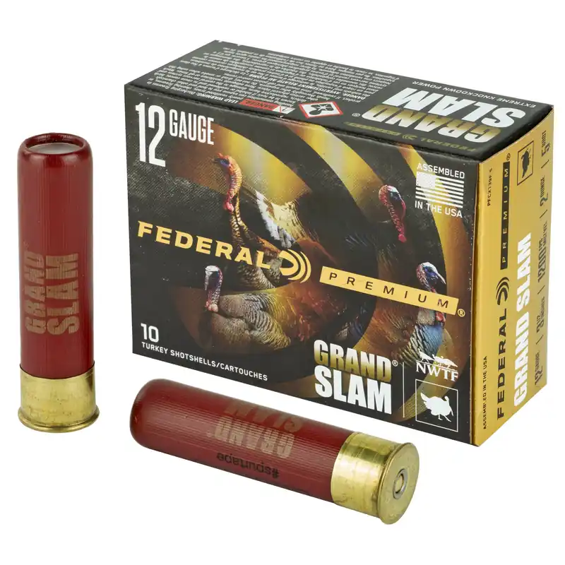 Federal Premium Grand Slam Turkey Shotshells 12 Gauge 3.5in 2oz 5 Copper-Plated Lead PFCX139F5