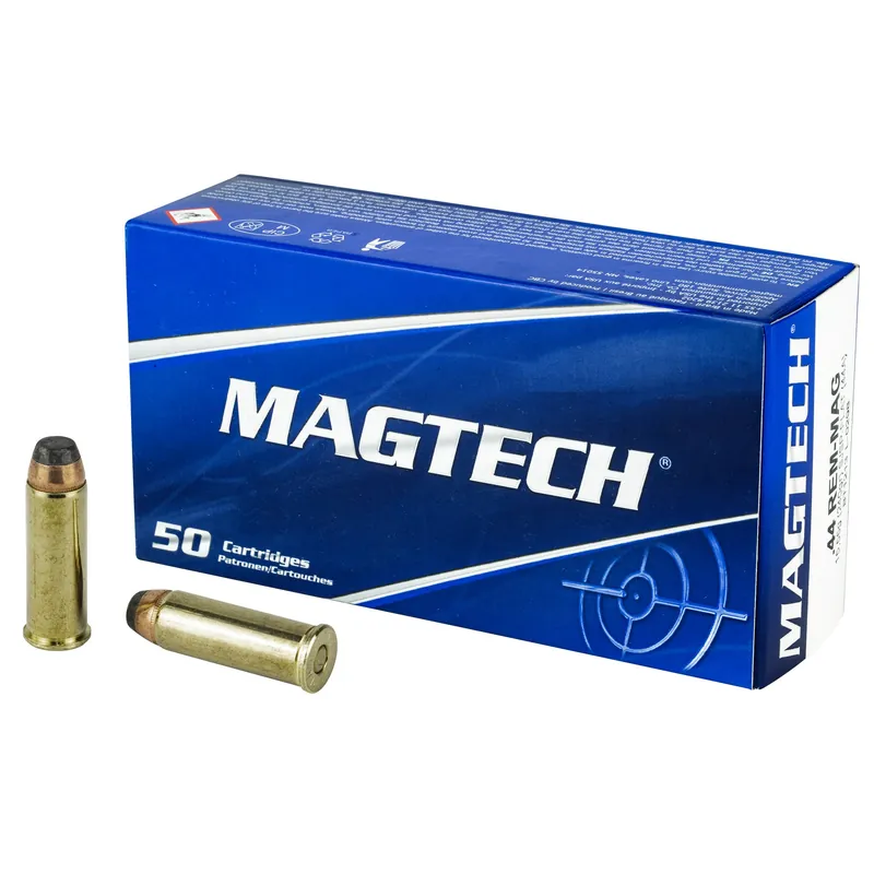 Magtech .44 Remington Magnum 240gr Jacketed Soft Point Ammo, 50-Round Box (44A)
