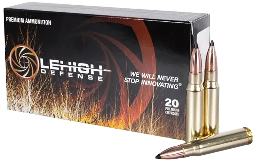 Wilson Combat .308 Winchester 155 Grain Brass-Cased Rifle Ammo, 20-Round Box (10/Case) LA308155TXC