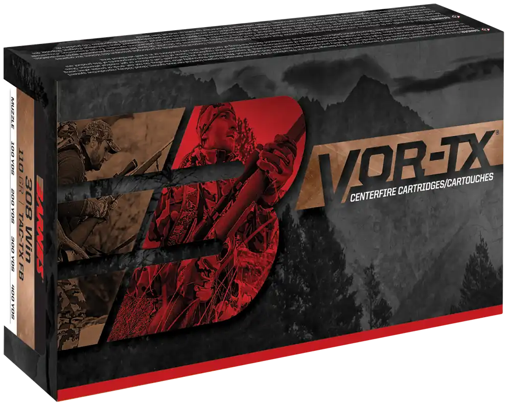 Barnes VOR-TX .45-70 Government 300 Grain TSX Flat Nose Rifle Ammo, 20-Round Box 21579