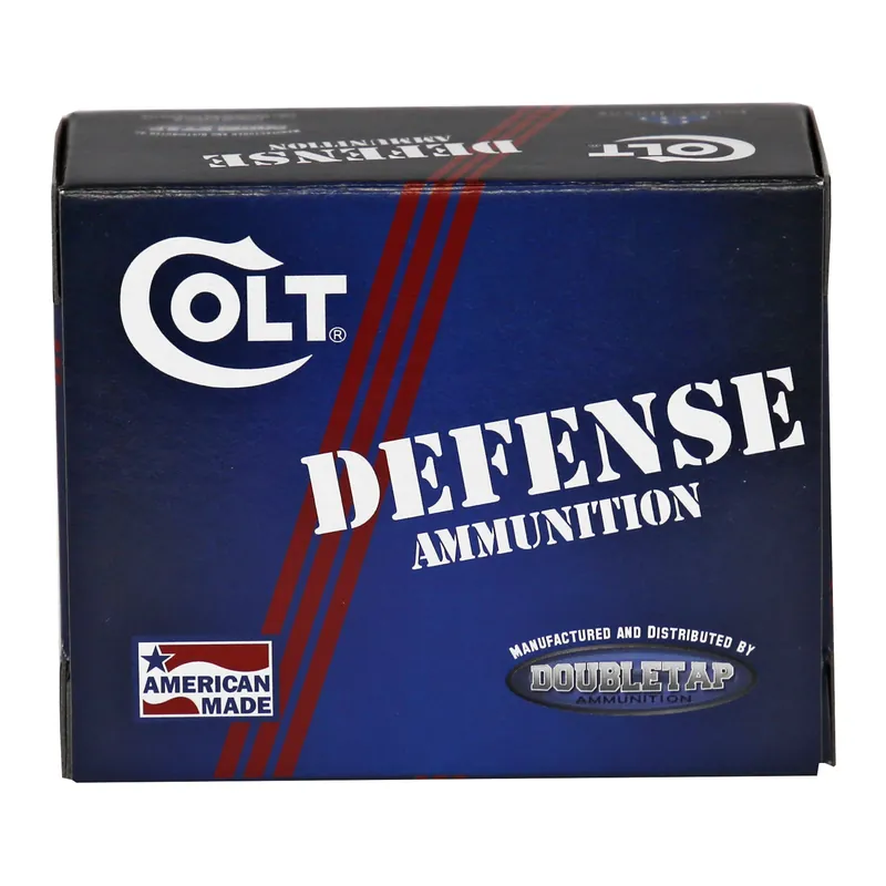 DoubleTap Ammunition Colt Defense 10mm 180gr Jacketed Hollow Point Handgun Ammo, 20rd Box 10M180CT