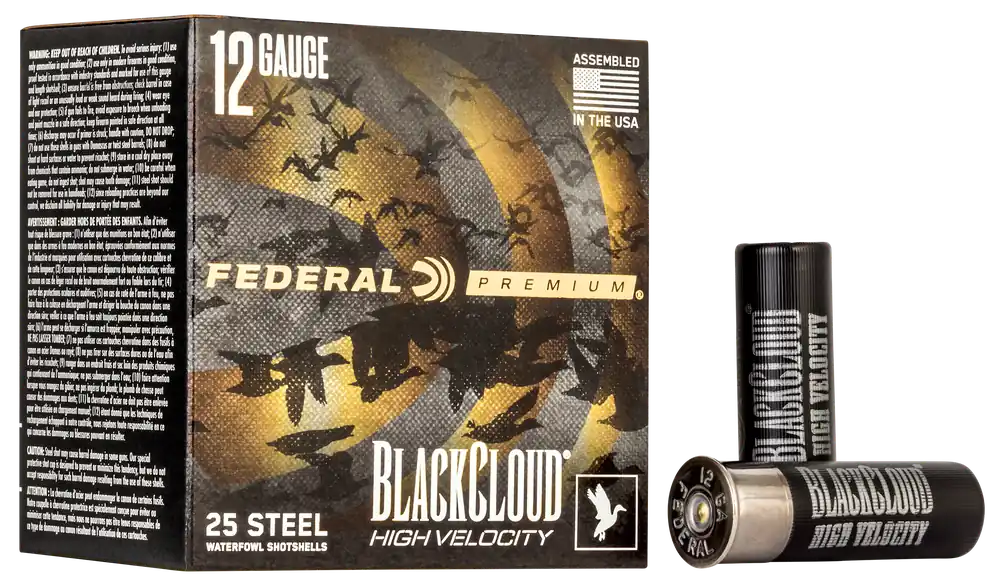 Federal Premium Black Cloud FS Steel High Velocity 12 Gauge 3in 4 Shot 1-1/8oz PWBXH1434