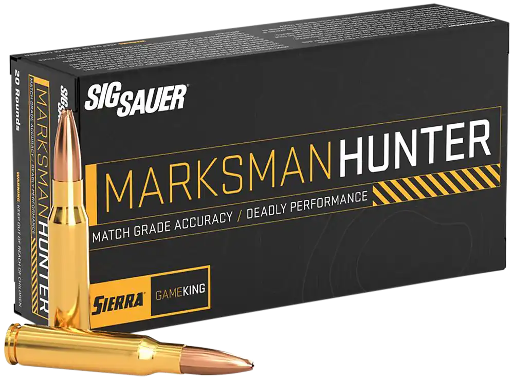Sig Sauer Marksman Hunter .243 Winchester 85gr Sierra GameKing BTHP Ammo 20-Rd Box E243GK8520