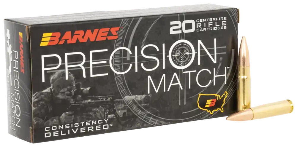 Barnes Bullets Precision Match .300 Blackout 220gr Open Tip Match Boat Tail Ammo 32134