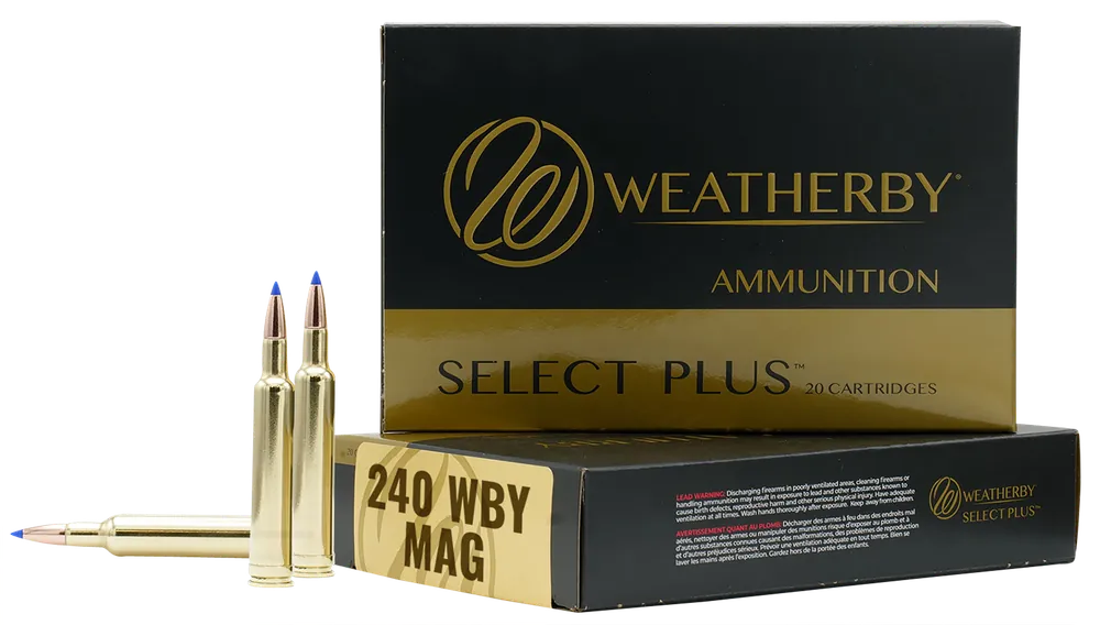 Weatherby Select Plus .240 Weatherby Magnum 80gr Barnes Tipped TSX Lead-Free Ammo (20) B24080TTSX