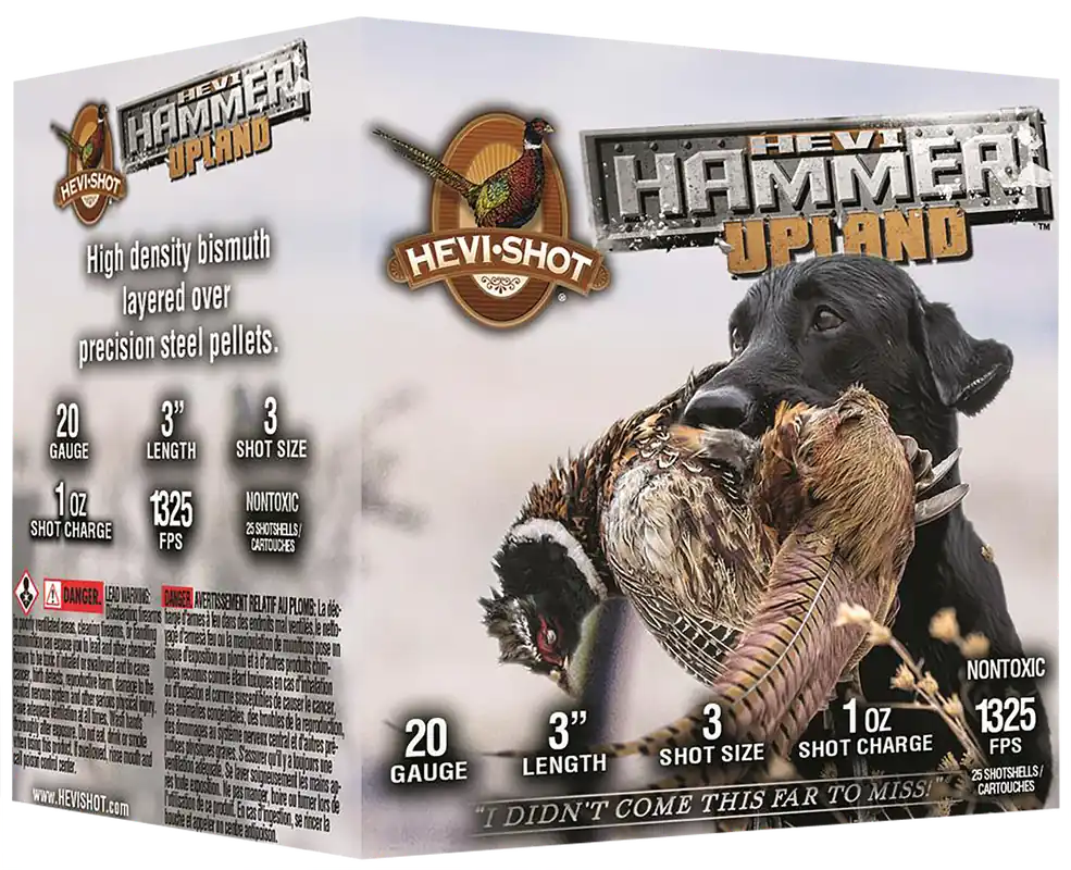 Hevishot HEVI-Hammer Upland 20 Gauge 3in 1oz Steel/Bismuth 3 Shot 25rd HS29213