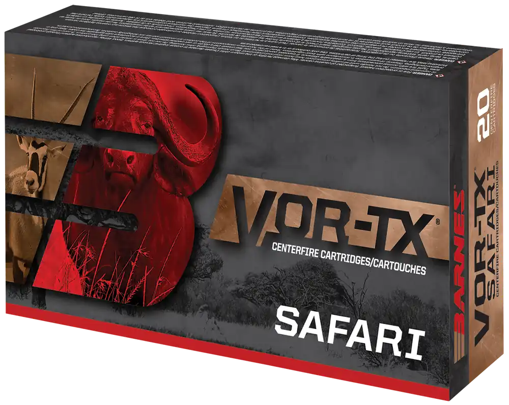 Barnes Bullets VOR-TX Safari .470 Nitro Express 500gr TSX Flat Base Rifle Ammo, 20rd Box 22030