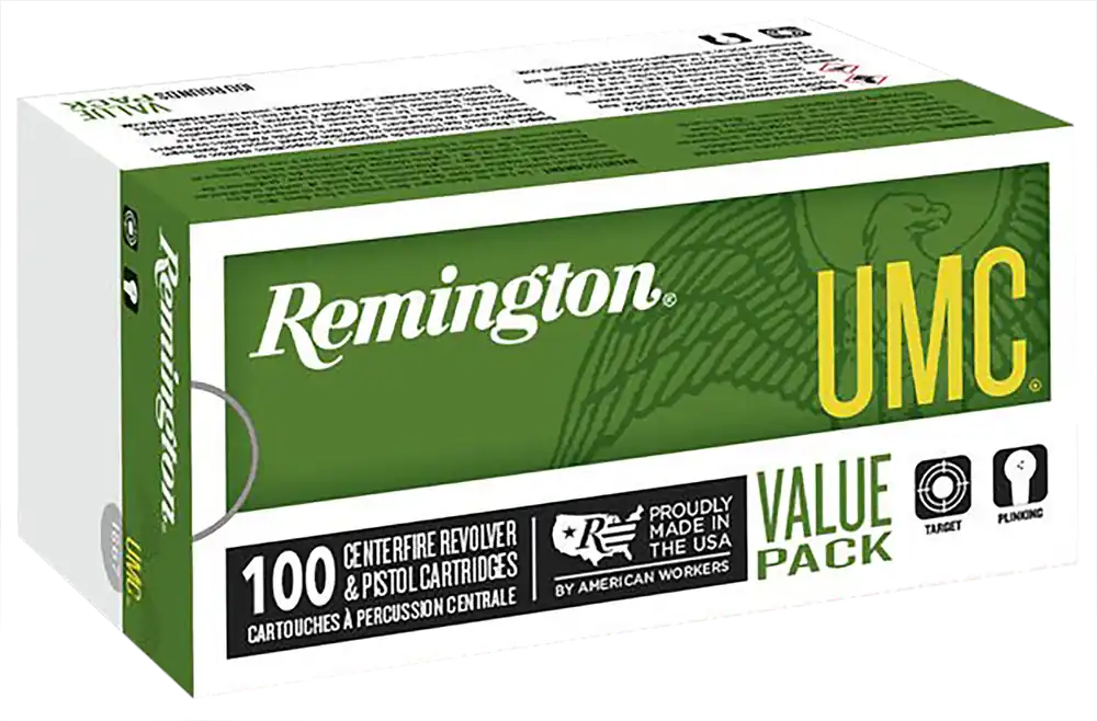 Remington UMC .38 Special +P 125gr Jacketed Hollow Point Handgun Ammo, 100-Round Box 23771