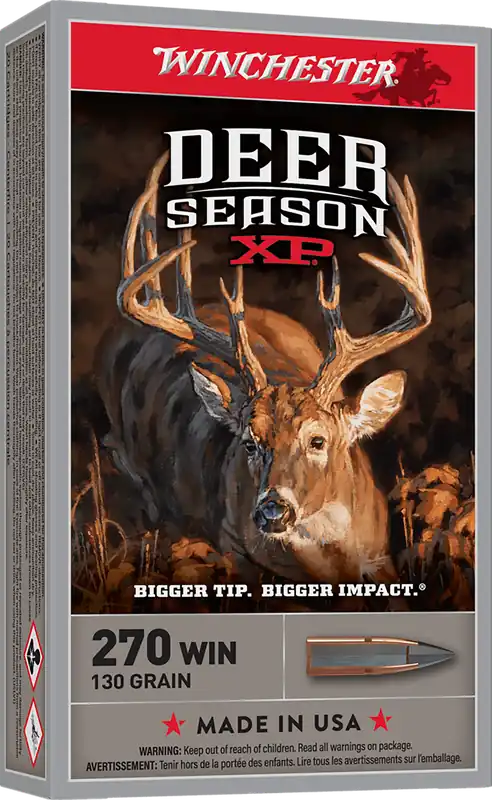 Winchester Ammo Deer Season XP .270 Winchester 130gr Extreme Point Polymer Tip Rifle Ammo X270DS