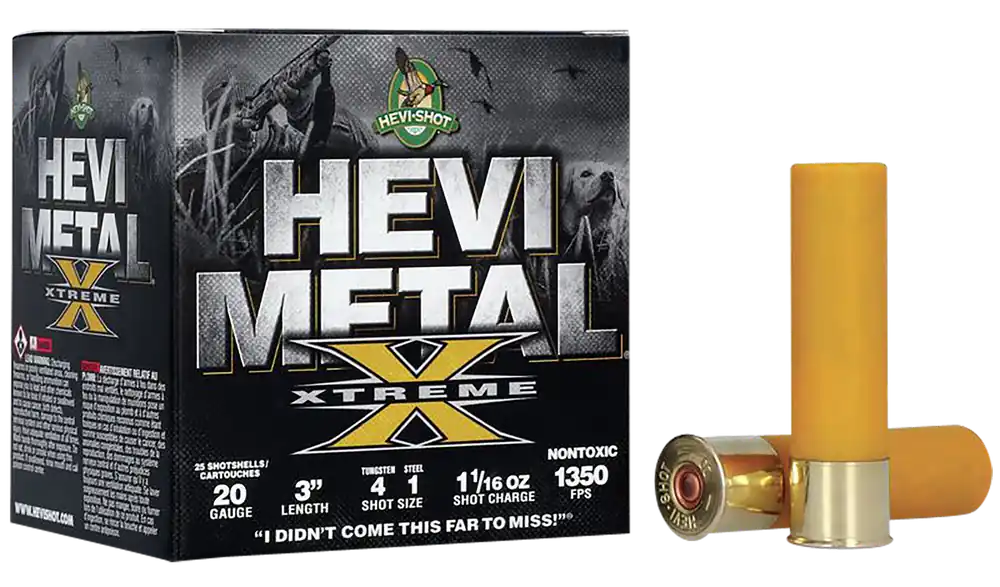 HEVI-Shot HEVI-Metal Xtreme 20 Gauge 3 Inch Waterfowl Shotshells 4/1 Blend 1 1/16 oz HS39202