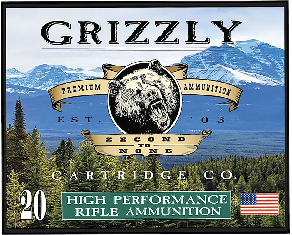 Grizzly Ammo .45-70 Government 410gr Full Metal Jacket Flat Point Rifle Ammo, 20rd Box GCSUB1