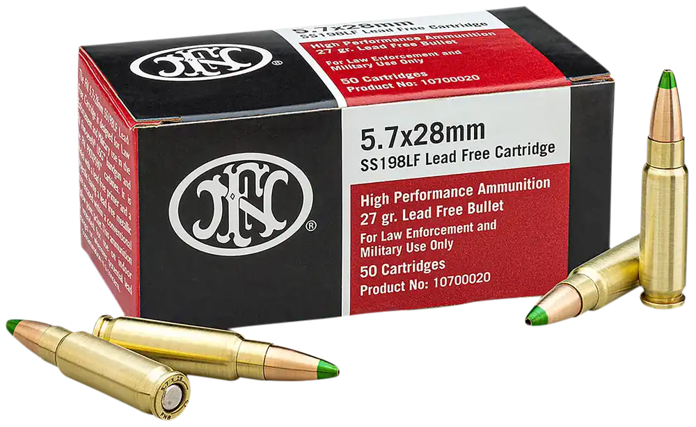FN High Performance 5.7x28mm 27gr Jacketed Hollow Point Lead-Free Ammo 50rd 10700020
