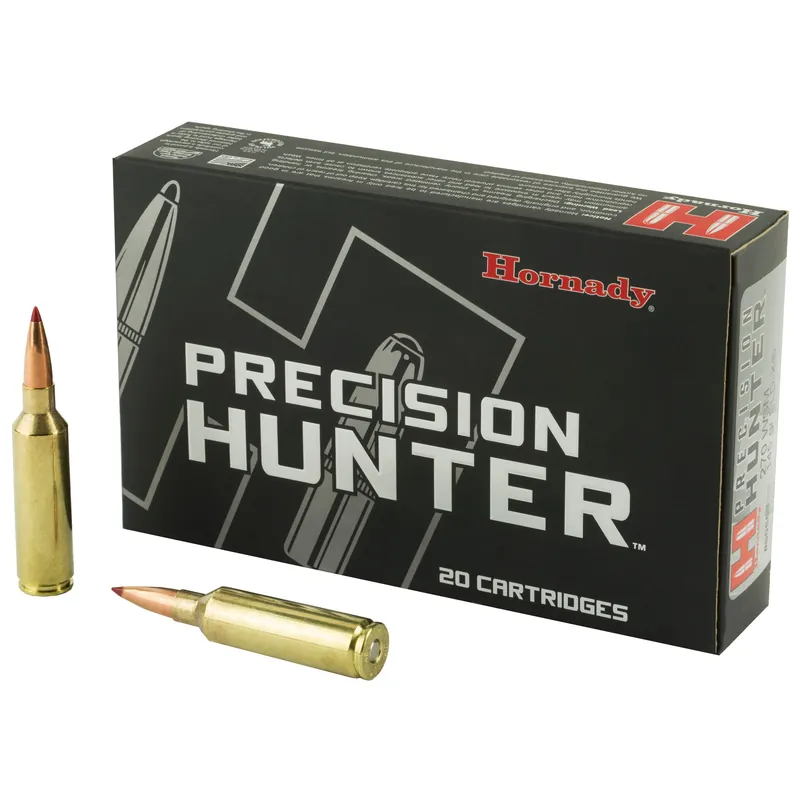 Hornady Precision Hunter .270 WSM 145gr ELD-X Polymer Tip Rifle Ammo, 20-Round Box 80558