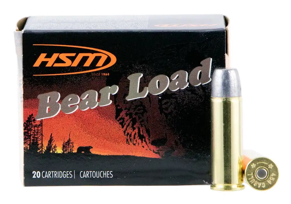 HSM Bear Load .454 Casull 325gr Wide Flat Nose Gas-Checked Brass Handgun Ammo 454C4N20
