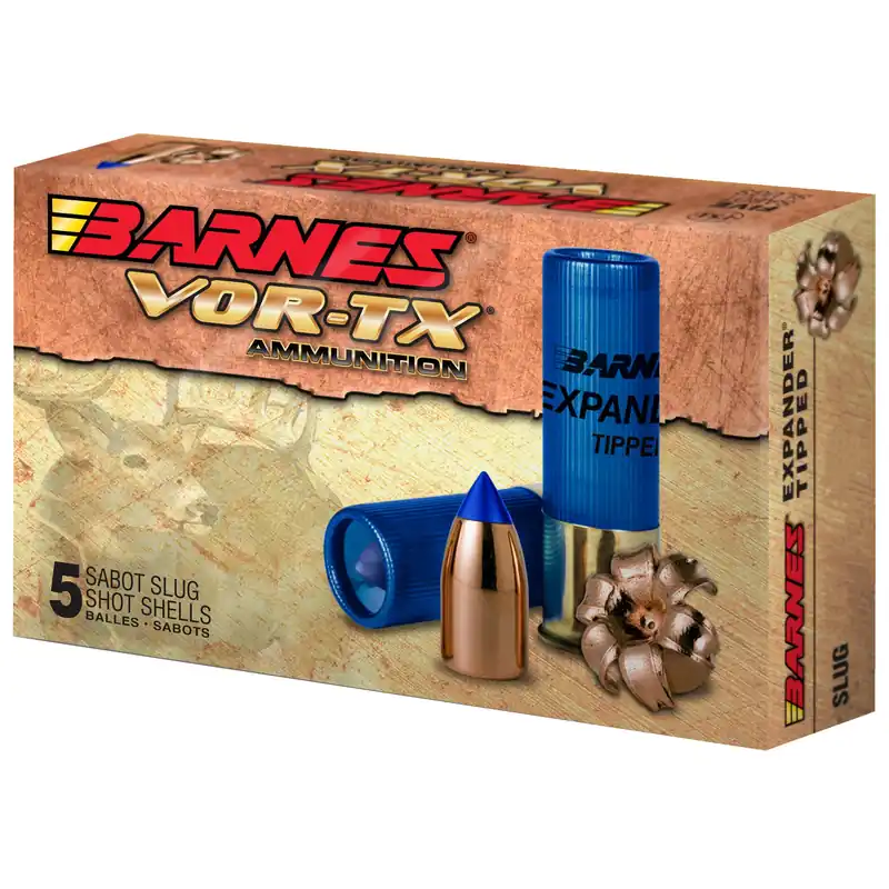 Barnes VOR-TX 12 Gauge 2.75in 438gr Expander Tipped Sabot Slug Shotshell Ammo 20733