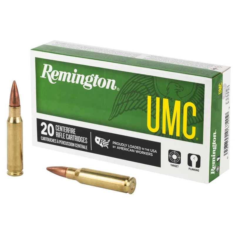 Remington UMC .308 Winchester 150gr Full Metal Jacket Rifle Ammo 20-Round Box 23715