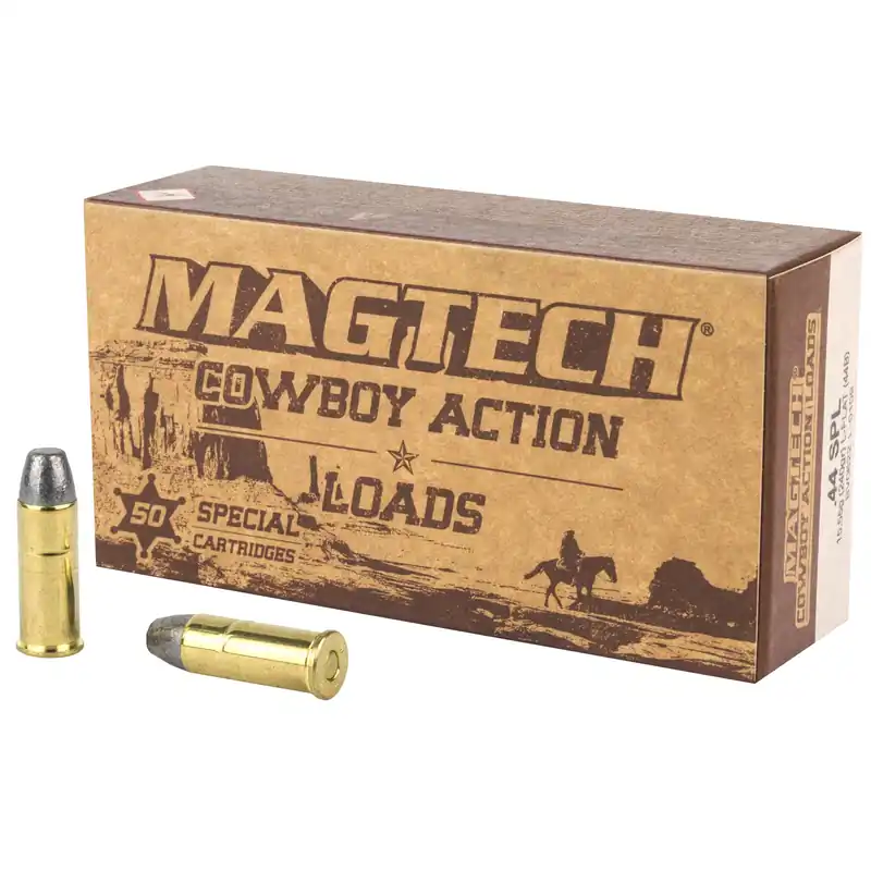 Magtech Cowboy Action .44 Special 240gr Lead Flat Nose Ammo, 50-Round Box 44B