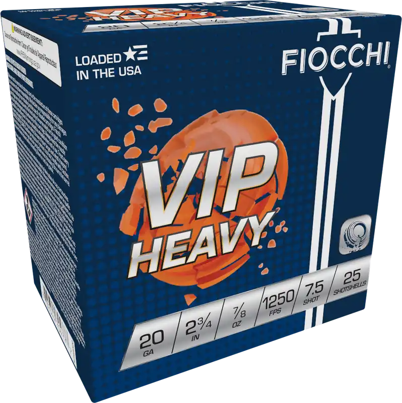 Fiocchi Exacta Target VIP Heavy 20 Gauge 2.75in 7/8oz 7.5 Lead Shotshells 20VIPH75