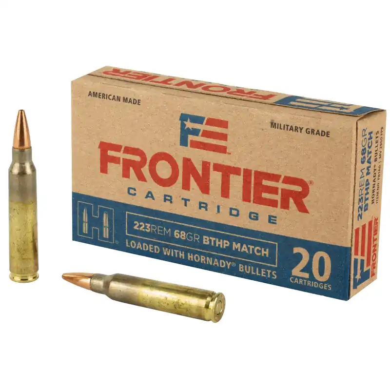Frontier Cartridge .223 Remington 68gr BTHP Match Rifle Ammo 20 Round Box FR160