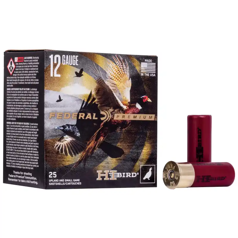 Federal Premium Hi-Bird Upland Game 12 Gauge 2.75in 7.5 Lead Shot 25rd Box HVF12H75