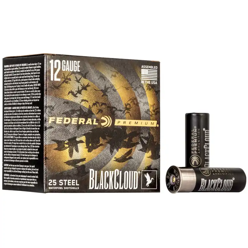 Federal Premium Black Cloud Flitecontrol Flex Steel 12 Gauge 3-Inch BB Waterfowl Shotshells PWBX142BB