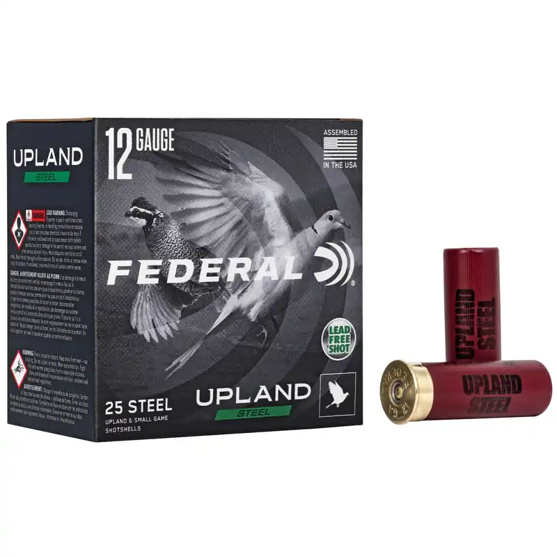 Federal Upland Steel 12 Gauge Shotshells 2.75in 7.5 1 oz 25-Round Box USH12275