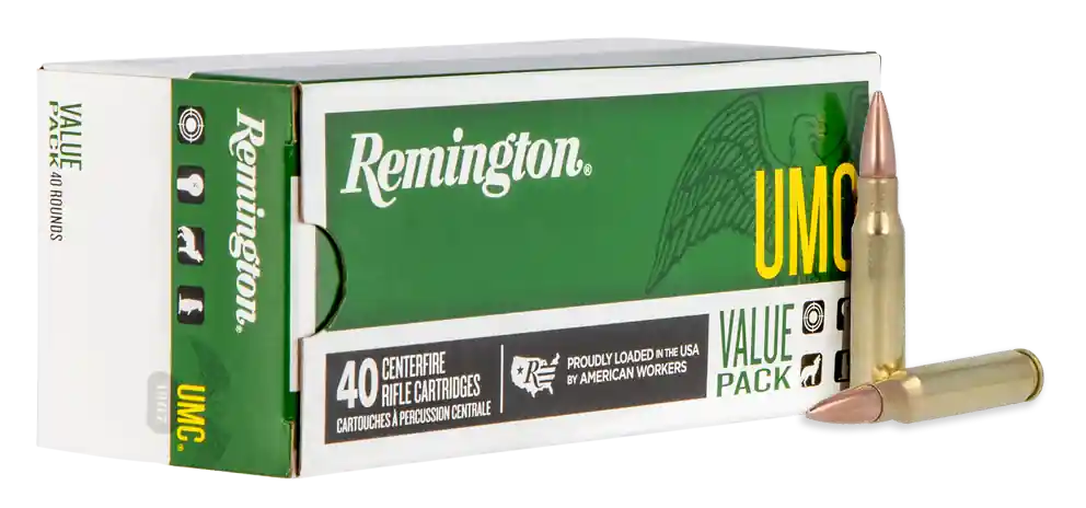Remington Ammunition UMC Value Pack .308 Winchester 150gr FMJ Rifle Ammo, 40rd Box 23971