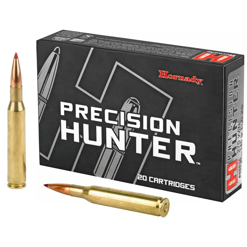 Hornady Precision Hunter .270 Winchester 145 Grain ELD-X Rifle Ammo, 20-Round Box 80536
