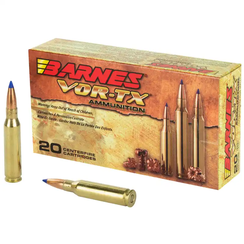 Barnes VOR-TX 7mm-08 Rem 120gr Tipped Triple-Shock X Boat Tail Lead-Free Ammo 21561