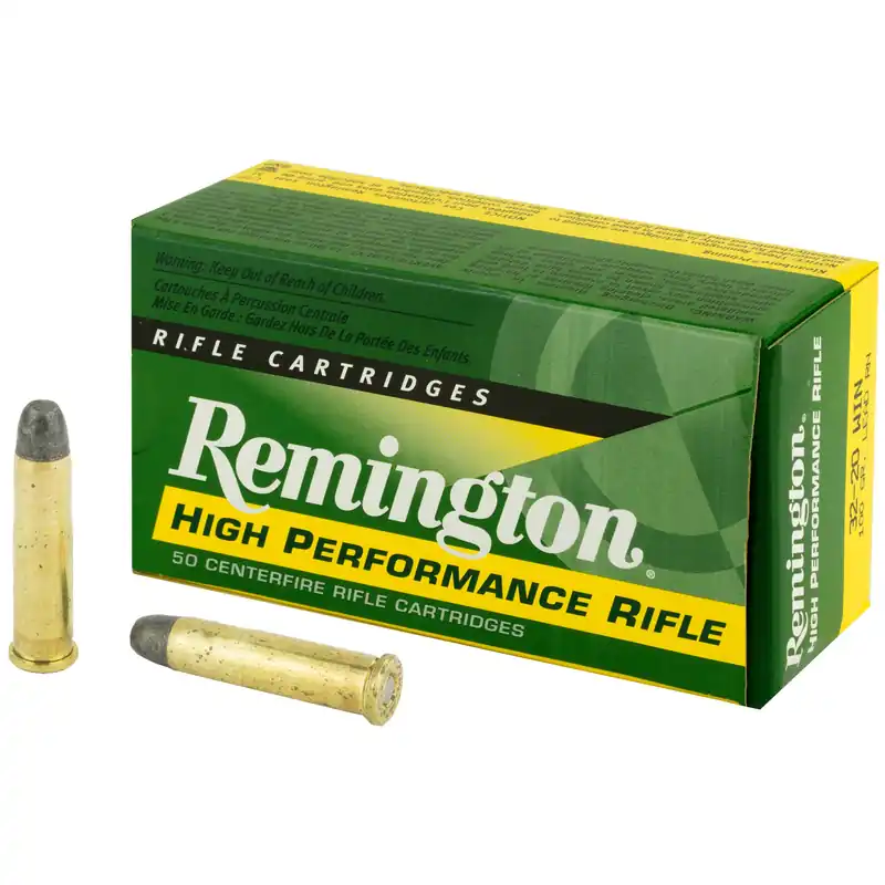 Remington High Performance Rifle .32-20 Winchester 100gr Lead Round Nose Ammo, 50 Rounds 28410