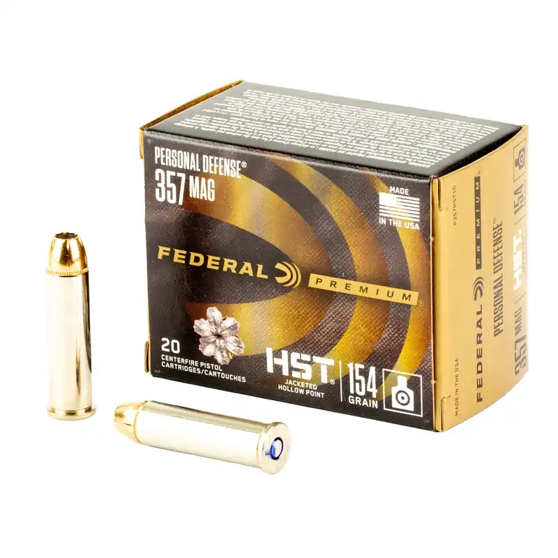Federal Premium Personal Defense HST .357 Magnum 154gr Jacketed Hollow Point, 20-Round Box P357HST1S