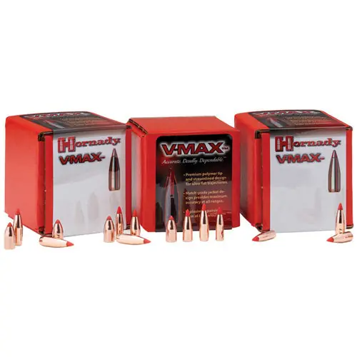 Hornady V-MAX .22 Cal (.224) 40-Grain Polymer Tip Bullets, 100 Count Box — HOR22241