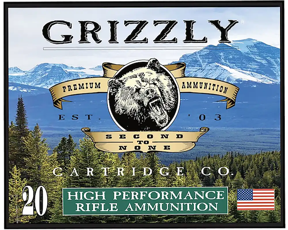 Grizzly Ammo (Rintoul) 45-70 Government +P 525gr FMJ Flat Point Rifle Ammo, 20rd Box GC45/70+P10
