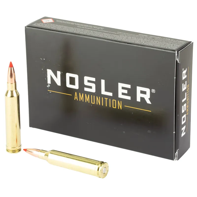 Nosler Ballistic Tip 7mm Remington Magnum 160gr Spitzer Boat Tail Rifle Ammo, 20rd Box 43461