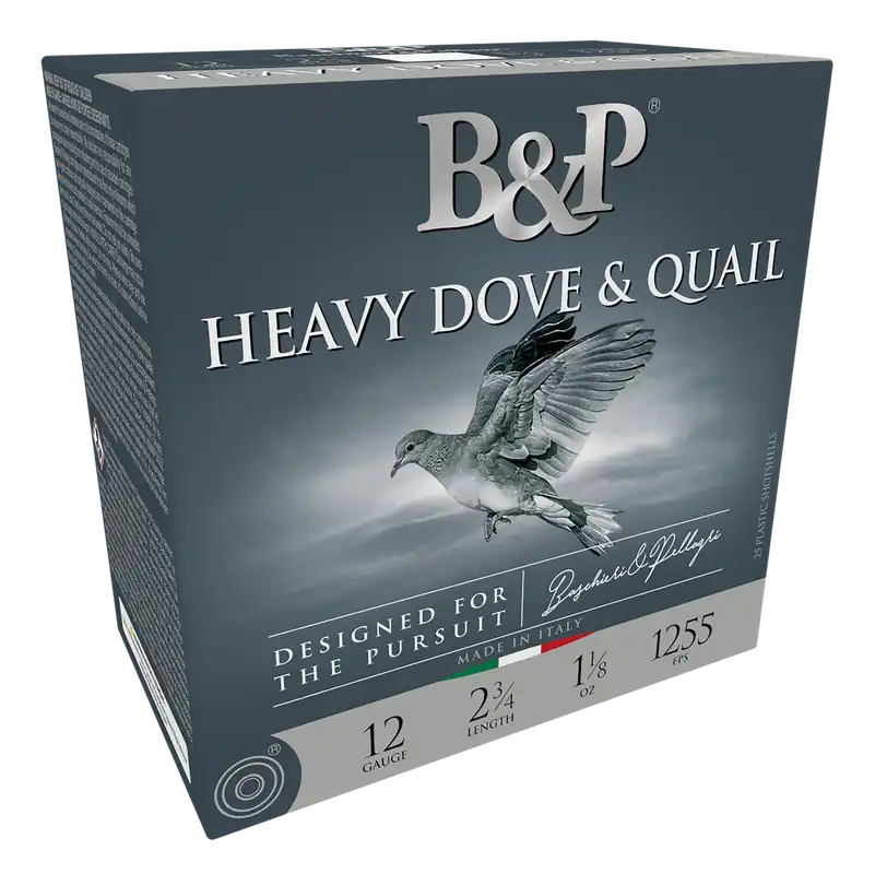B&P Ammunition Heavy Dove & Quail 12 Gauge 2.75in 1 1/8oz 6 Lead Shot Shells 12B18D6