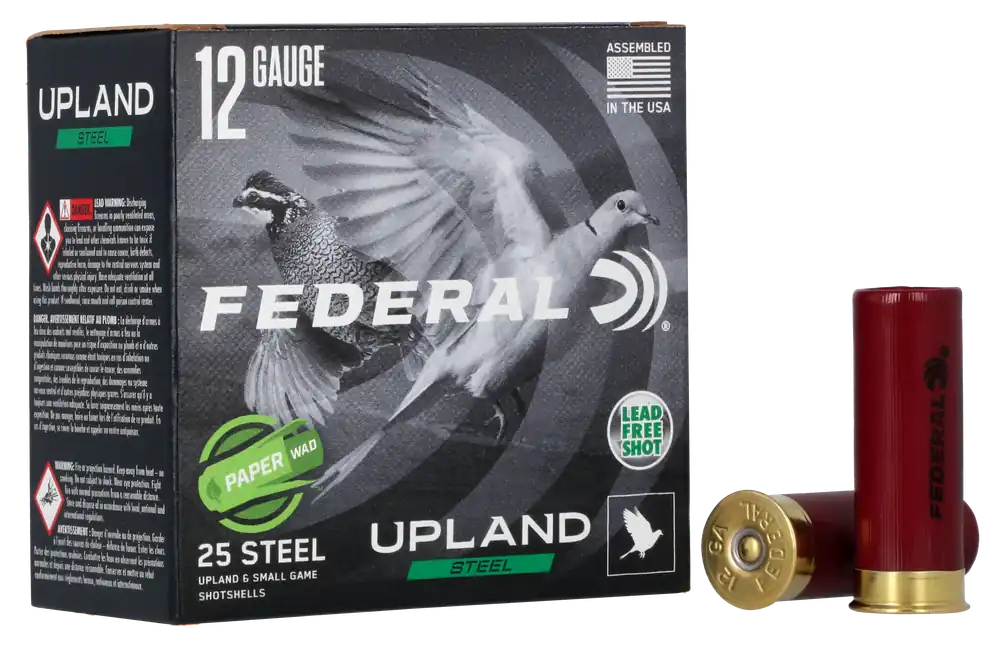 Federal Upland Field & Range Paper Wad 12 Gauge 2.75in 1oz No. 7.5 Steel Shot USH122W75