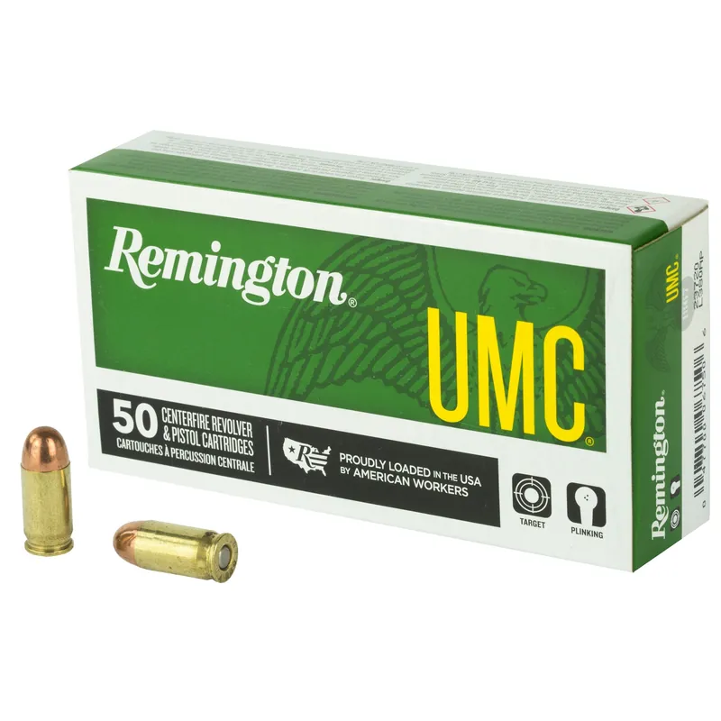 Remington UMC .380 Auto 95gr Full Metal Jacket Handgun Ammo, 50-Rd Box/500 Case R23720