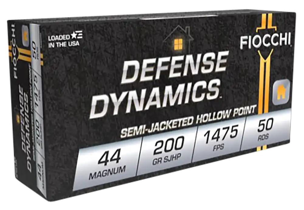 Fiocchi Defense Dynamics .44 Remington Magnum 200gr Semi-Jacketed Hollow Point Ammo 44B500