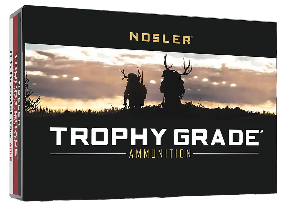 Nosler Trophy Grade Long-Range 6.5 Grendel 129gr AccuBond Long Range Rifle Ammo, 20rd, 60146