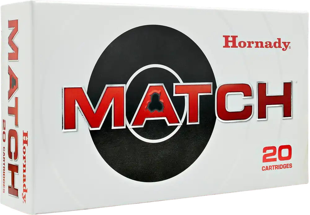Hornady Match 8mm Mauser 196gr Boat Tail Hollow Point Rifle Ammo, 20-Round Box 82298