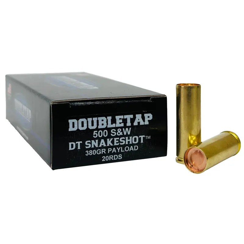 DoubleTap SnakeShot .500 Smith & Wesson Magnum 380gr Revolver Shotshell Ammo 20rd Box 500SWSS2